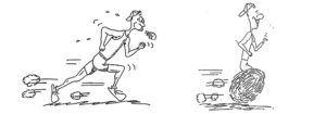 stride frequency cartoon